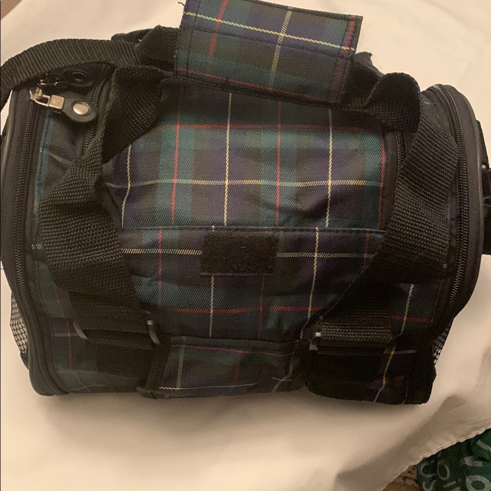 Plaid Pet Carrier for Small Animals